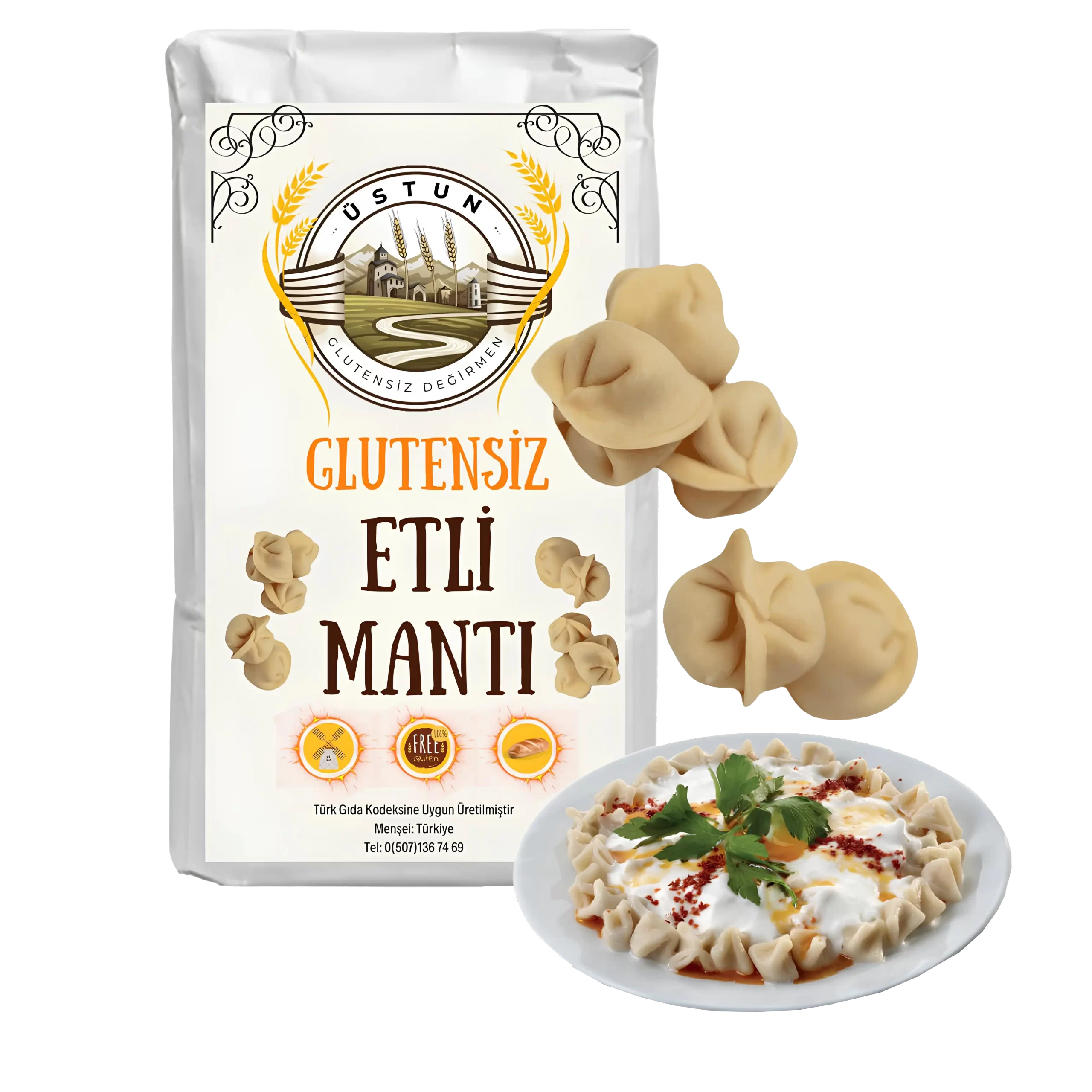 Glutensiz-Etli-Manti